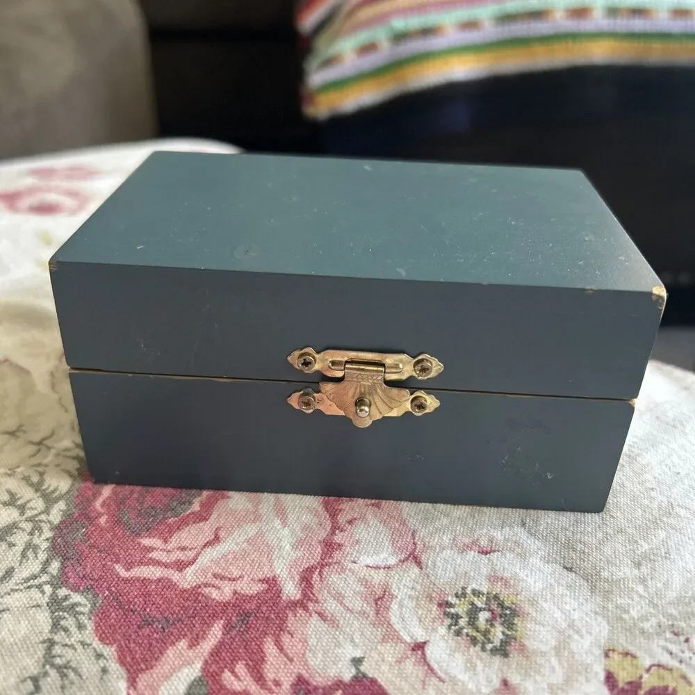 Vtg Tender Heart Treasures Miniature Box 1993 Cottagecore Country